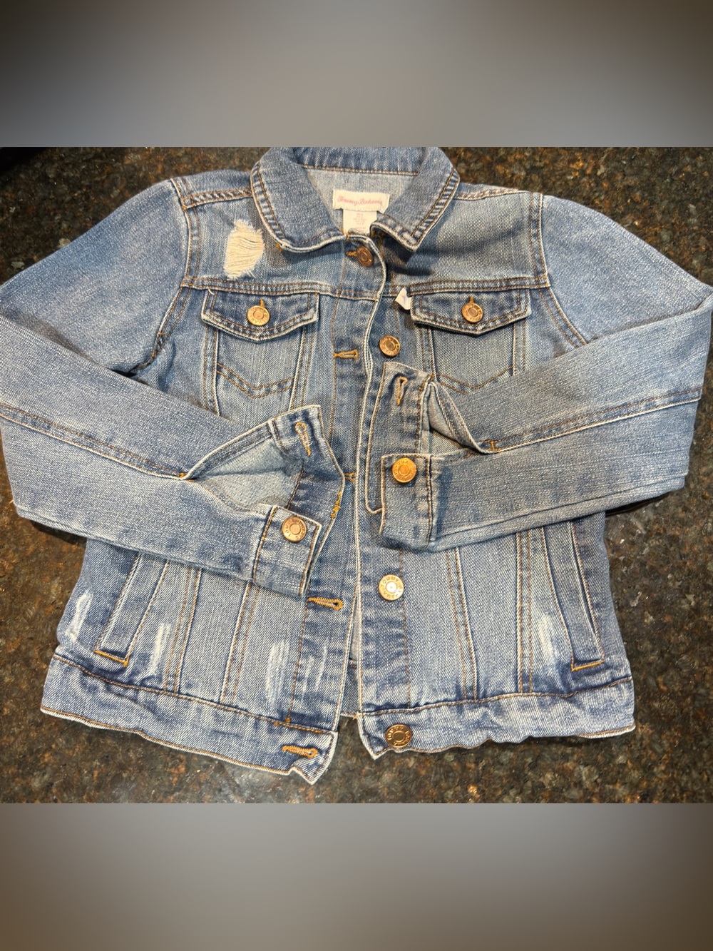 Tommy Bahama Denim Jacket - Kids Jean jacket medium to light blue size 8